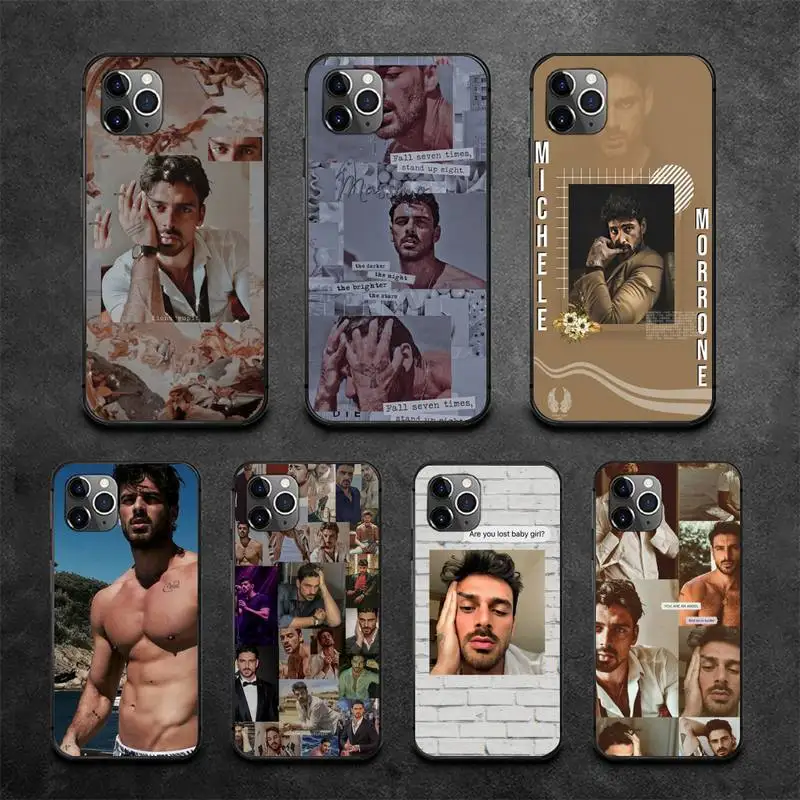 

Michele Morrone Phone Case For iphone 12 11Pro Max 11 XR XS Max X 8 7 6 6S Plus 5 5S SE 2020 soft Cover Shell