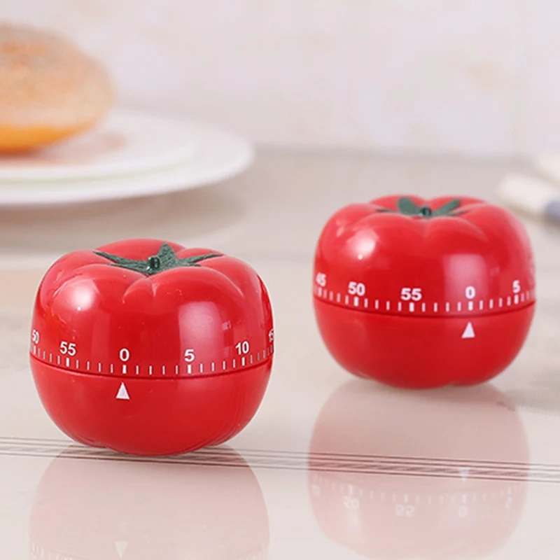 

Tomato Timer Creative Kitchen Mechanical Timer Countdown Timer Reminder Alarm 1-60min 360 Degree Minuterie Timer Cooking Gadgets