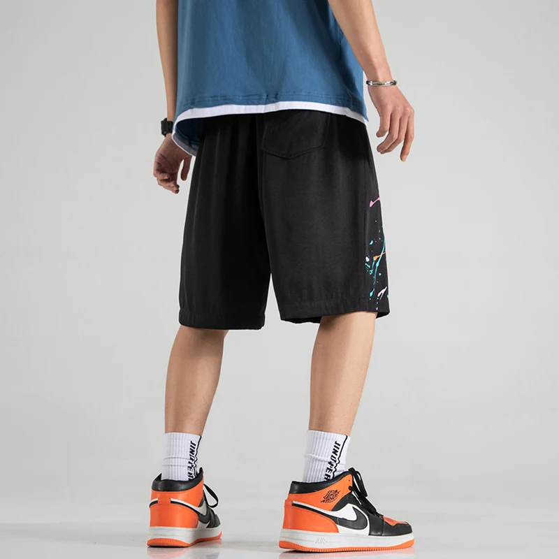 

Summer Fashion Brand Men Streetwear Shorts Printing Drawstring Shorts Men's Breathable Comfortable Shorts 5XL