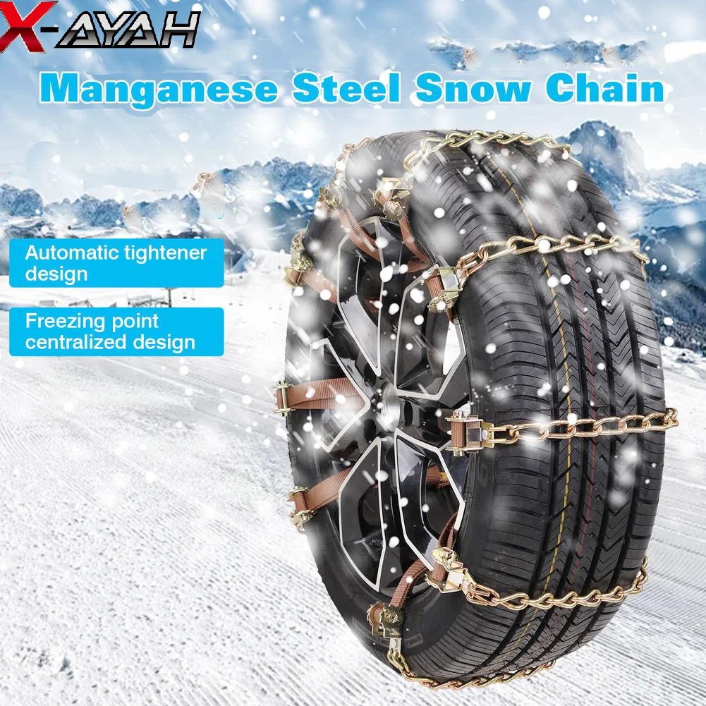 

Universal Steel Truck Car Wheels Tyre Tire Snow Ice Chains Belt Winter Anti-skid Vehicles SUV Wheel Chain Mud Road Safety Tool