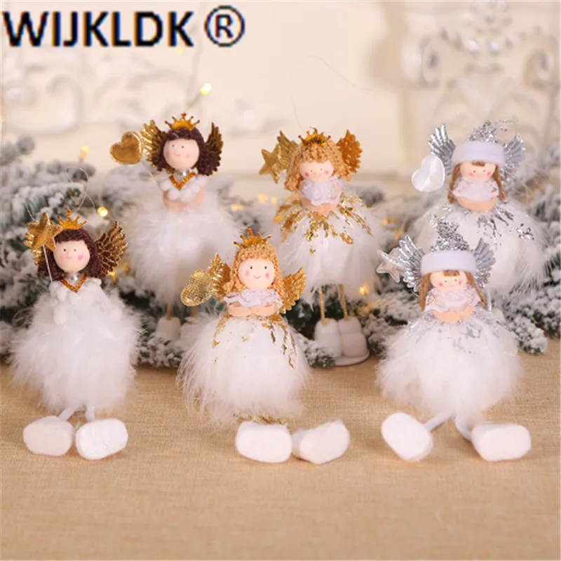 Украшения для рождества милый ангел кукла Рождественская елка украшения дома