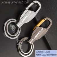 for ford fusion 2010 2020 metal keychain carabiner key ring with custom lettering for ford fusion car accessories