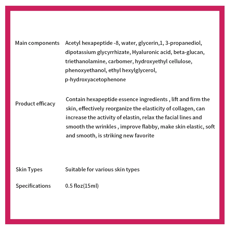 

VIBRANT GLAMOUR Hyaluronic Acid Face Serum Moisturize Shrink Pores Brighten Improve Fine Lines Lifting Firming Face Essence Skin