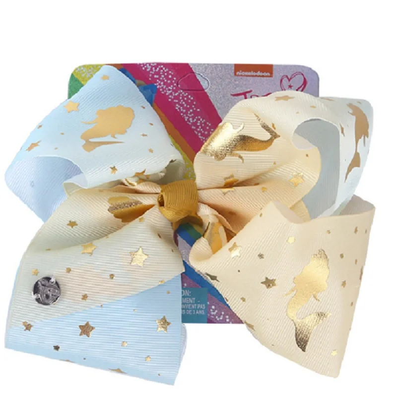 Банты для волос с принтом в виде единорога 8 дюймов |