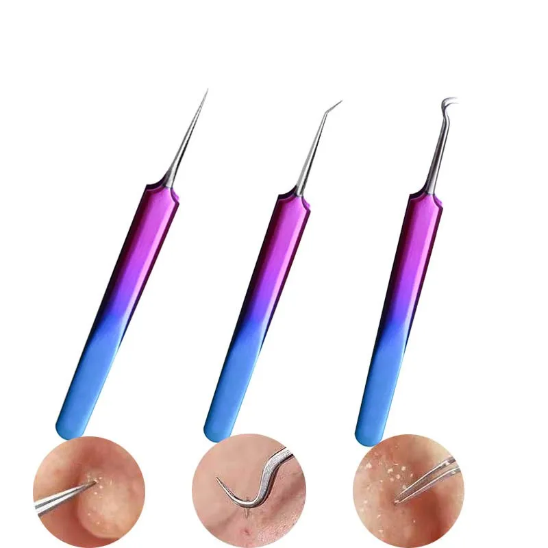 3 типа Пинцет вида конструкций для дизайна ногтей/Уход за лицом/наращивание