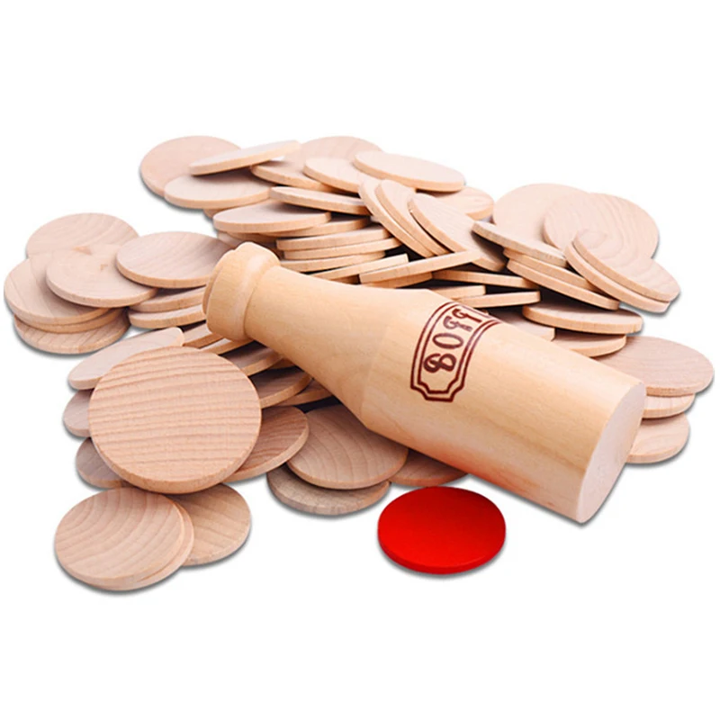 Деревянный блок для укладки детская бутылка вызов головоломка игрушка бар клуб