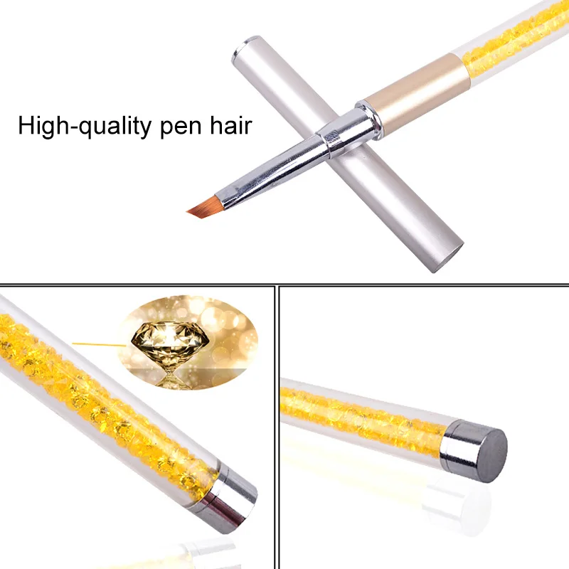 Nail Art Engraving Embossing Pen 2 Ways Painted Draw Dotting Durable Manicure Tools V9-Drop | Красота и здоровье