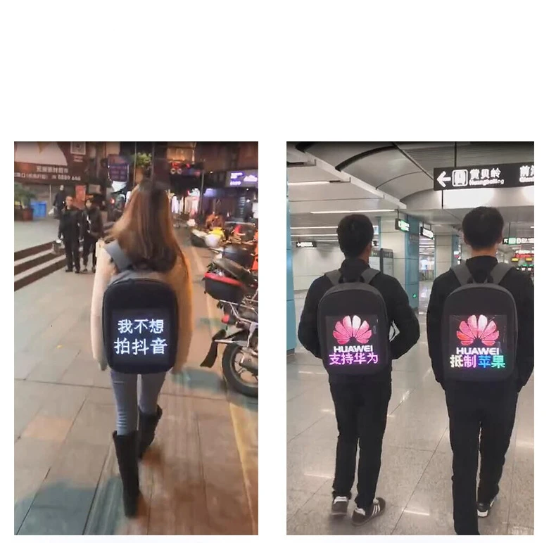 Светодиодный рекламный экранный рюкзак рекламные сумки светодиодный