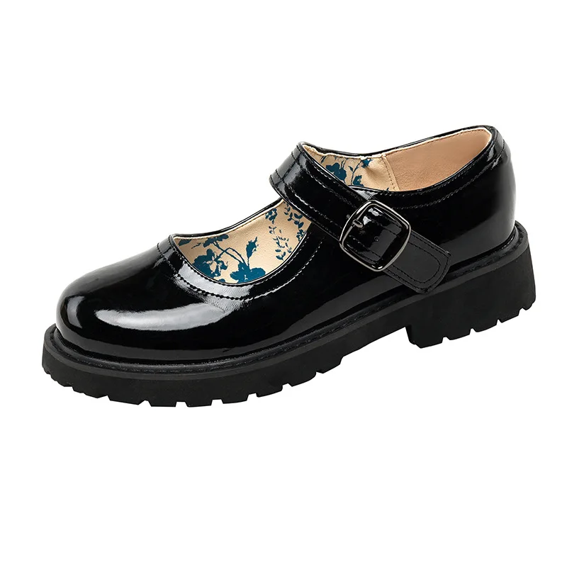 

Весенняя женская обувь, униформа Jk в японском ретро стиле, Женская Повседневная модная обувь из натуральной кожи на толстой подошве для дев...