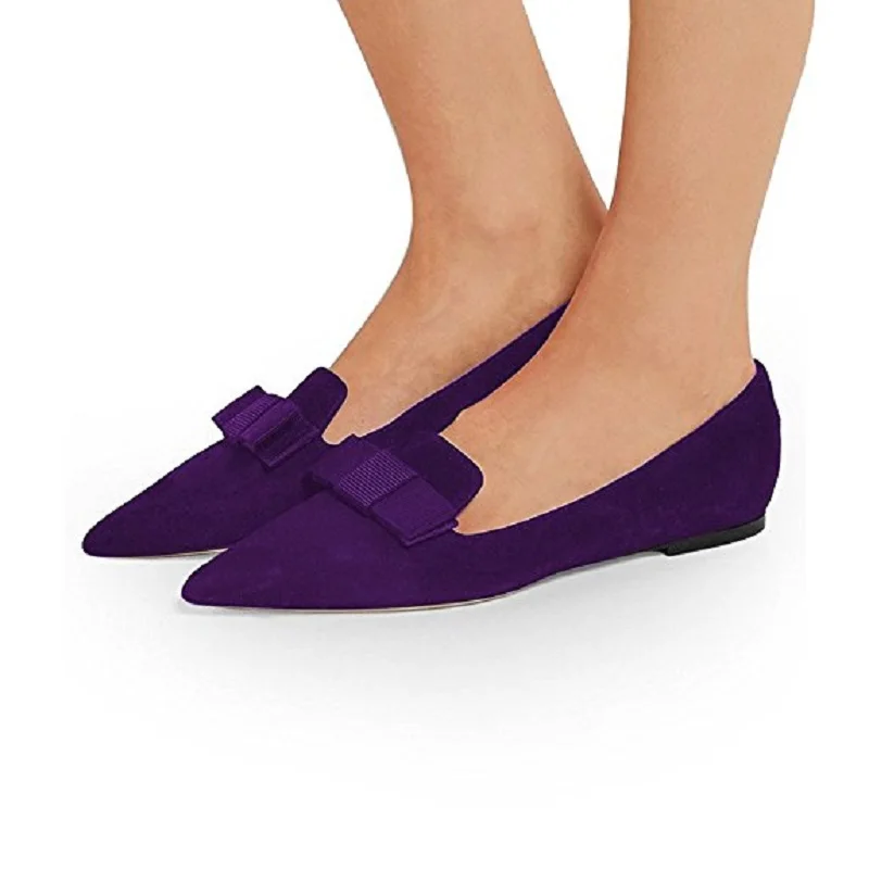 Женские туфли на плоской подошве с острым носком размеры 4 15|Обувь без каблука| |