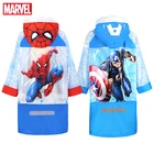 Детский дождевик с героями мультфильмов Холодное сердце, Человек-паук, Капитан США, детский дождевик, пончо для мальчиков и девочек