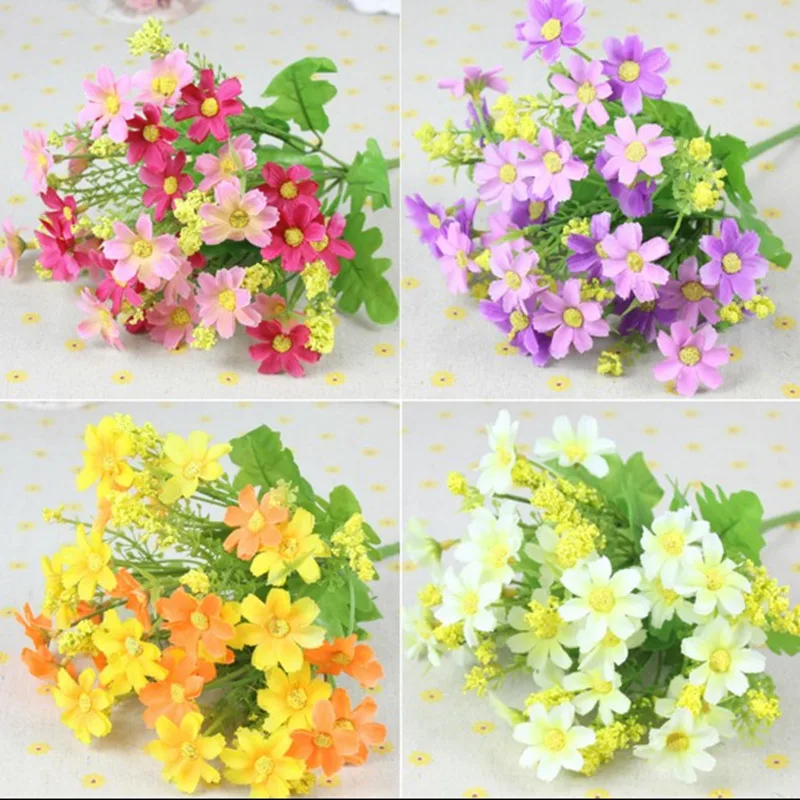 Один Букет из 7 веток и 28 головок милый женский свадебный цветочный букет