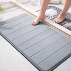 Коралловый флисовый коврик для ванной комнаты из пены с эффектом памяти, набор ковриков для ванной, коврик для ванной комнаты, впитывающий воду, нескользящий моющийся дверной коврик для ванной