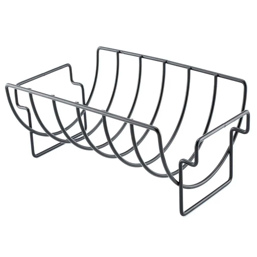 Home Restaurant Rib Rack Stand Non Stick Outdoor Grilling BBQ Chicken Beef Lamb Chop Ribs Roasting Steak Holder |