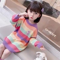 girl sweater kids outwear tops%c2%a02021 loose plus thicken warm winter autumn knitting cotton teenager overcoat children clothing