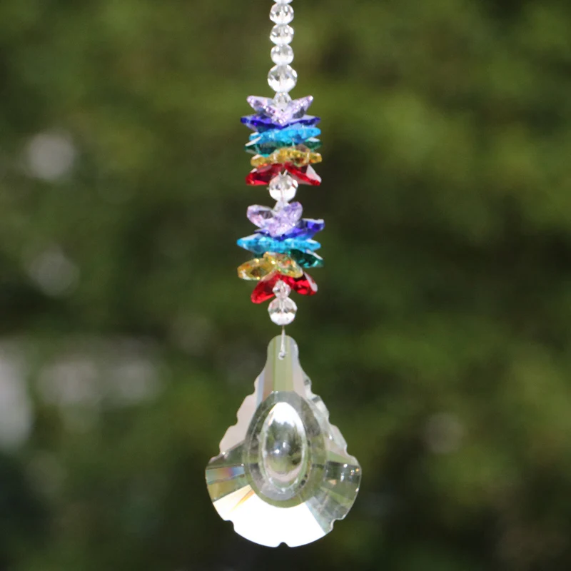 1 шт. Хрустальное стекло Солнцезащитная Призма подвесное украшение фэн шуй