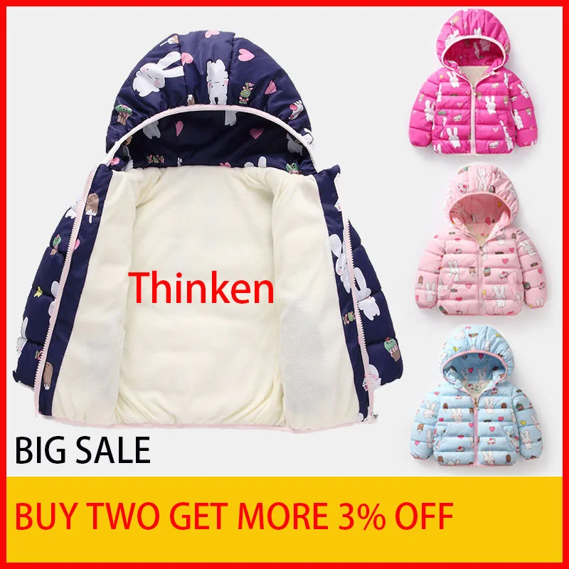 

Thinke12M-7T Girls Jackets Kids Boys Coat Children Winter Outerwear & Coats Casual Baby Girls Clothes Winter Parkas For Children