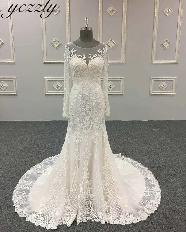 Vestido De Noiva Sereia пикантные Совок Свадебные платья Русалочки одежда с длинным