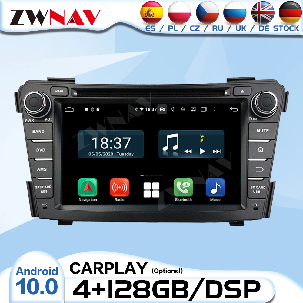 

2 Din Android 10 радио приемник для HYUNDAI I40 2011 2012 2013 2014 2016 аудио стерео видеоплеер GPS мультимедийный Головной блок