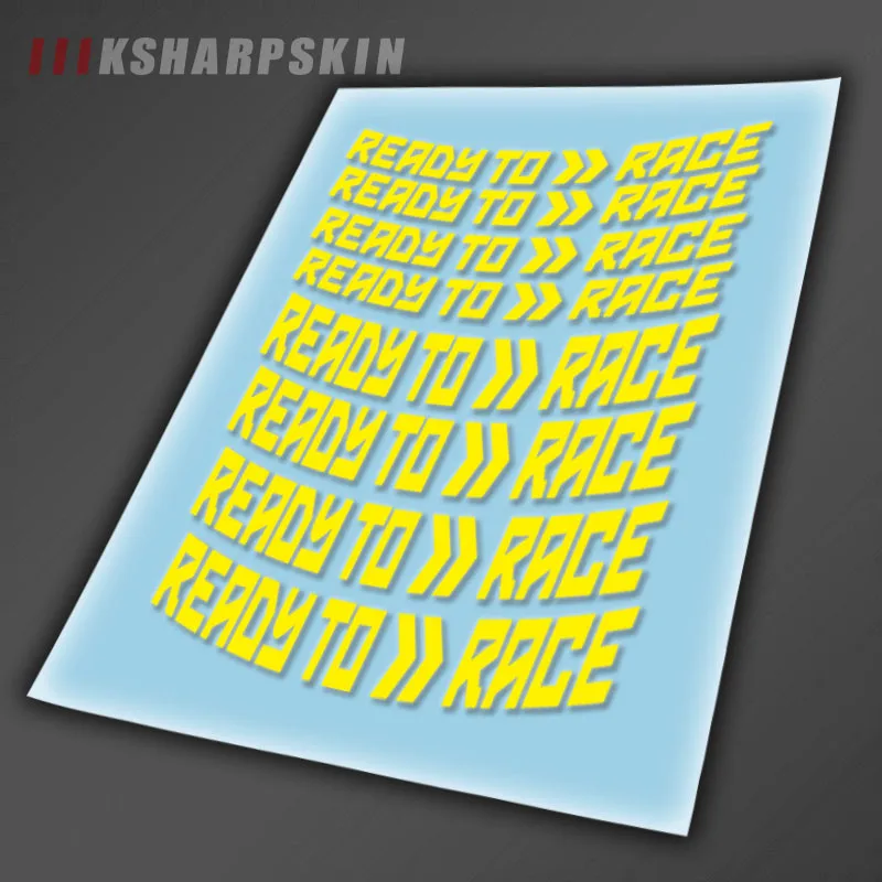 

Motorcycle Styling Wheel Tire logo creative rim inner side decals Decorative sticker suitable for READY TO RACE sticker