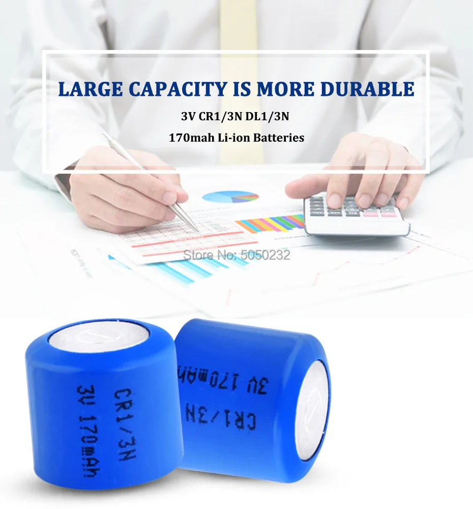 Литиевые батареи CR1/3N 3 в 170 мАч 20 шт. Кнопочная батарея CR11108 DL1/3N 2L76 CR111 X12 |
