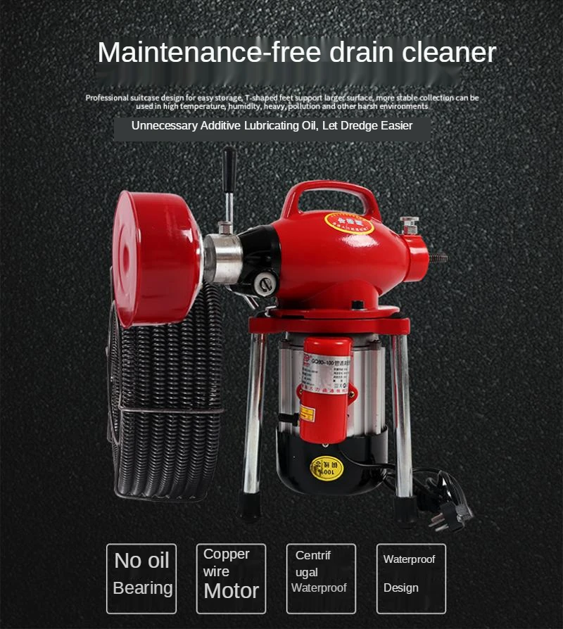 

Dredge mechanical and electrical pipeline dredge machine drain toilet toilet kitchen clogging tools