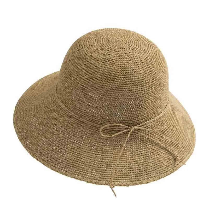 

Handmade special Lafite straw sun hat for women summer sunshade hat for beach beach hat for sun protection folding straw hat