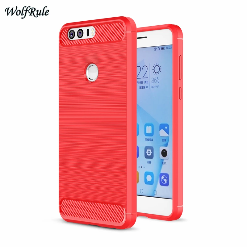 

Cover For Huawei Honor 8 Case Original Brand Silicon Carbon Fiber Hybrid Protective TPU Phone Cases for Huawei Honor 8 case