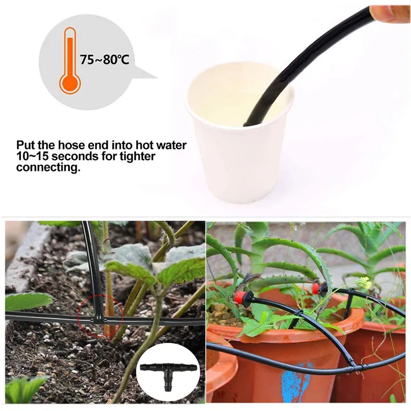 20 шт дождевание 1/4 дюймов соединители водяного шланга трубы штуцера Столярный