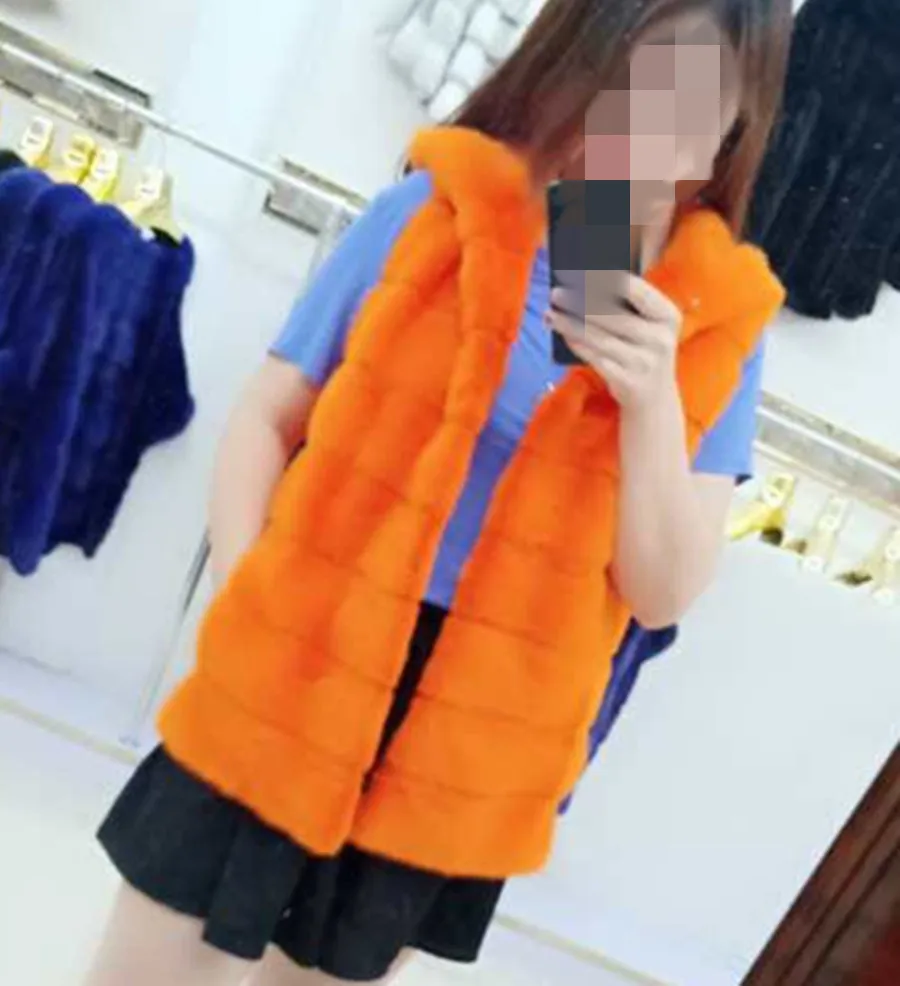 Новый Зимний женский жилет из натурального меха норки пальто с капюшоном|Шубы и