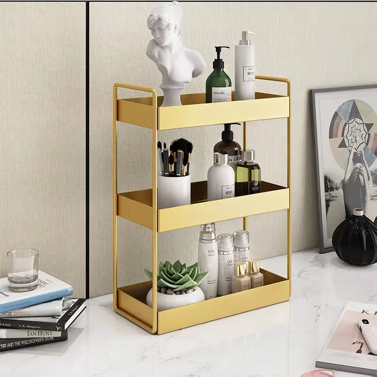 

Large Capacity Double Layers Sundries Storage Rack Cosmetic Organizer Box Perfume Display Shelf Kitchen Bathroom Jewelry Stand