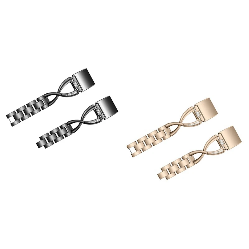 

Hot-WatchBand for Fitbit Charge 2/Fitbit Charge HR Lady Women Diamond Band Stainless Steel Strap for Fitbit Charge1