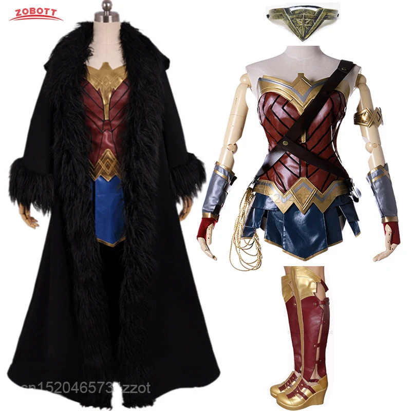 Фильм чудо-женщина мультяшный костюм для женщин Лига Справедливости супергероя