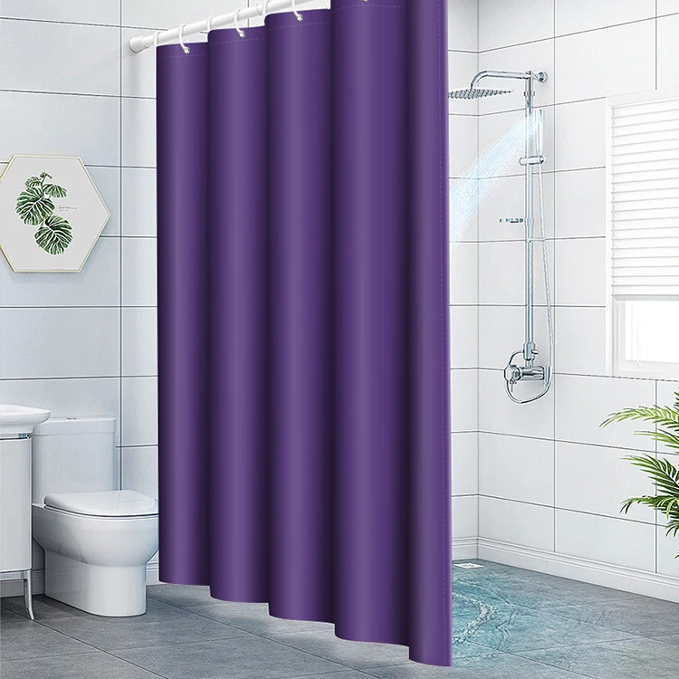 

Shower Curtain for Bathroom with 12 Hooks, Polyester Fabric Machine Washable Waterproof Shower Curtains 70 x 70 Inch(Violet)