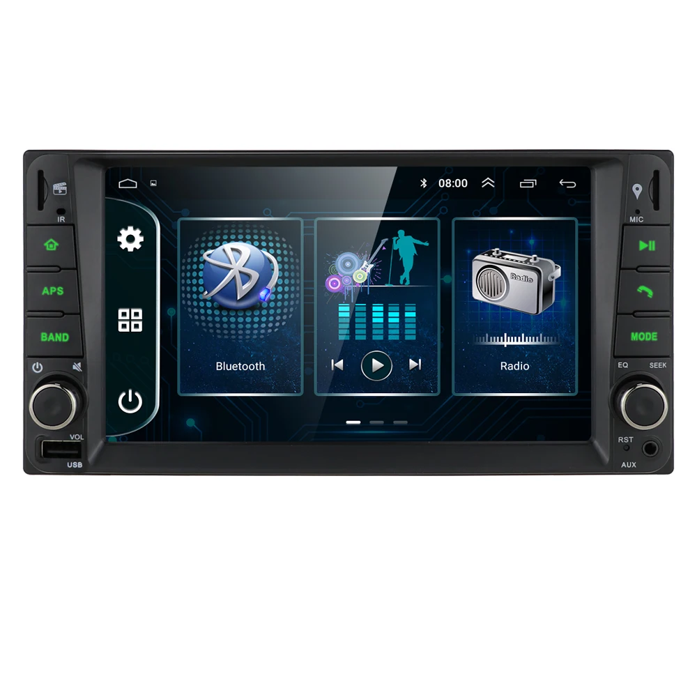 2 din, android 9,0, универсальный автомобильный мультимедийный плеер, автомагнитола, стерео для toyata VIOS CROWN CAMRY HIACE PREVIA COROLLA RAV4 - Цвет: Head Unit