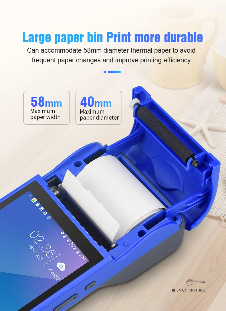 Ручной умный PDA Android 8 1 pos терминал 1D 2D сканер штрих кода WiFi 5G интернет Bluetooth GPS