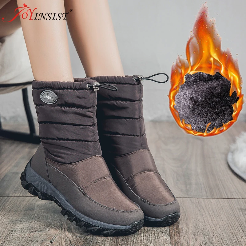 Новинка 2021 женские ботинки зимние водонепроницаемые теплые ботильоны для