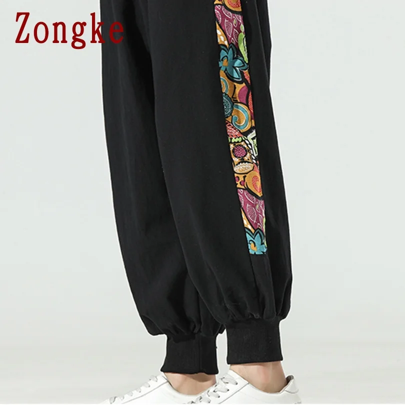 

Zongke Casual Men's Pants Harajuku Men Clothing Korean Style Black Sweatpants Men Streetwear Trousers Ankle-Length M-5XL 2021