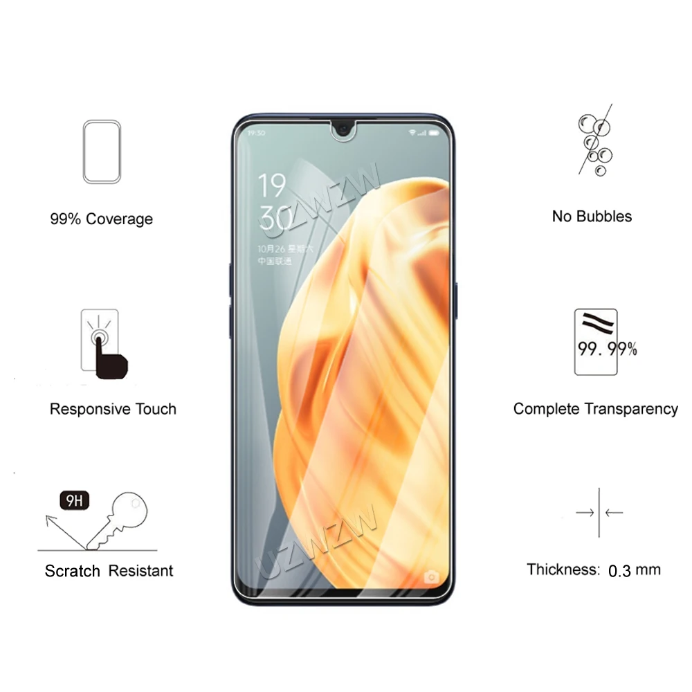 for oppo a91 camera lens film tempered glass screen protectors protective guard hd clear free global shipping