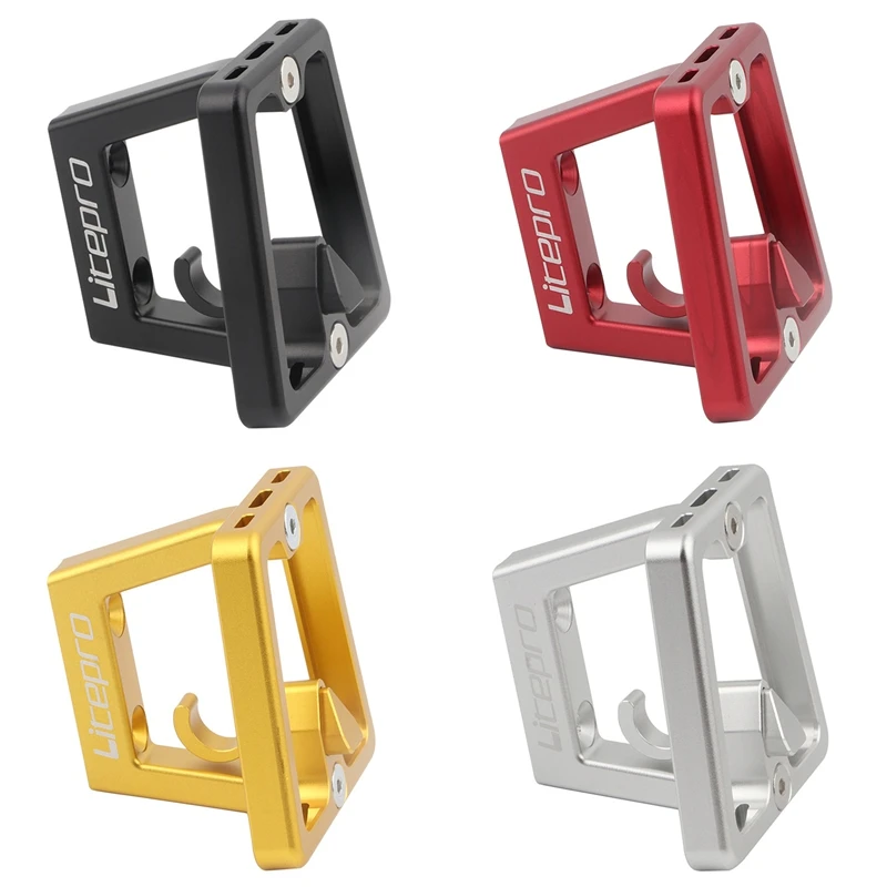 

Litepro Front Carrier Cycling Parts for Brompton Aluminum Alloy Pig Nose Panniers Block Bracket Bag Racks Folding Bike