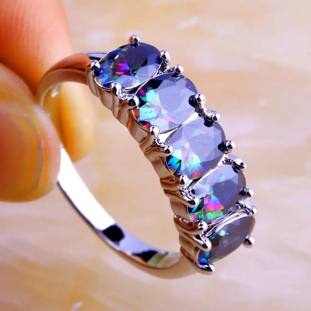 Lingmei оптовая продажа Новые таинственные украшения модные унисекс овальные