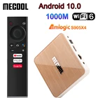 Приставка Смарт-ТВ Delux Mecool KM6, Android 10,0, Amlogic S905X4, 4 + 64 ГБ, 2,41000 ГГц