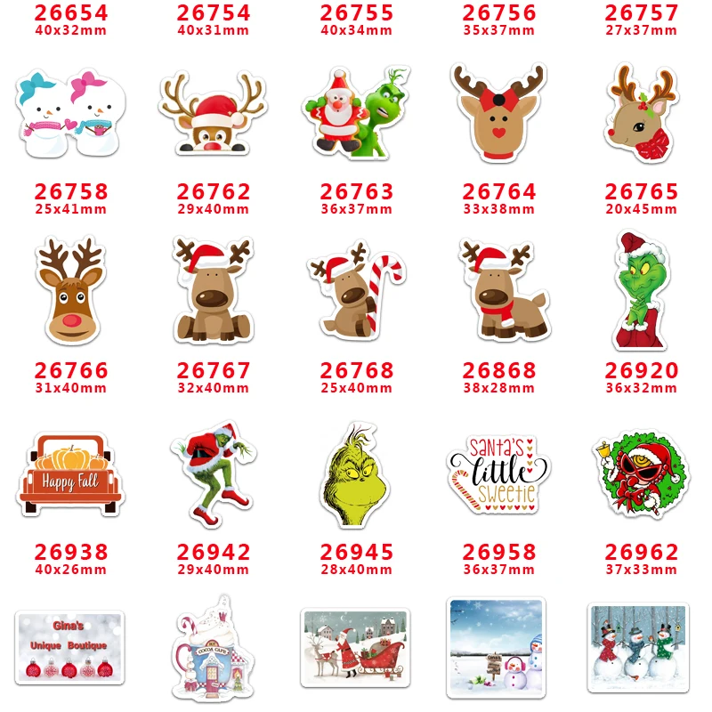 Бесплатная доставка 30 шт. мультяшный персонаж плоский полимер PR 26654 | Дом и сад