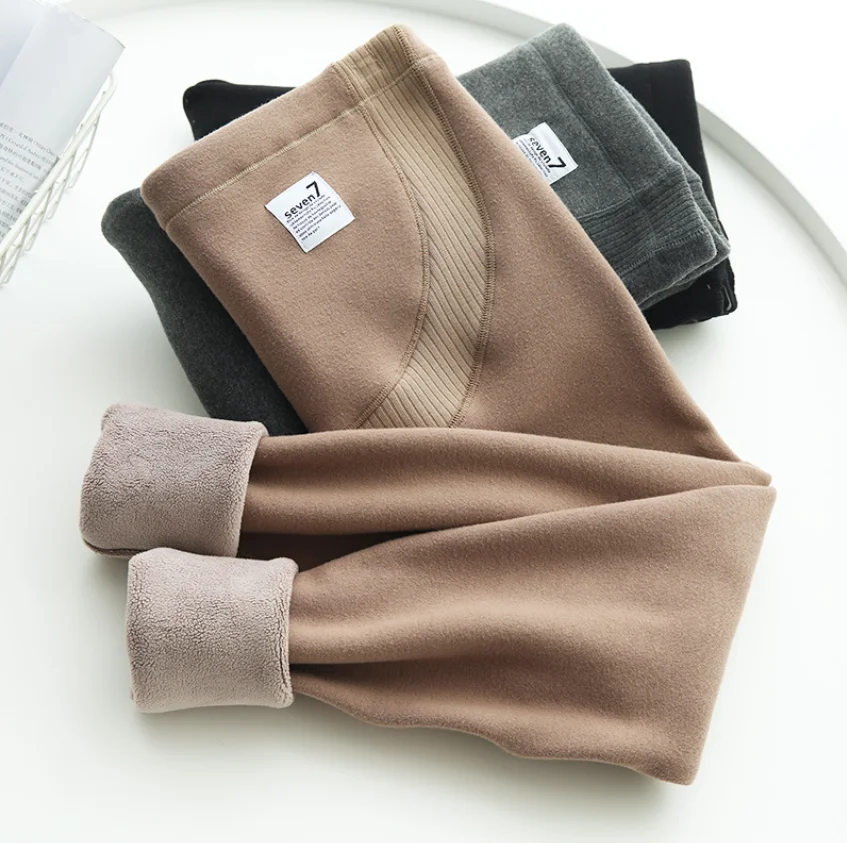 Осенне-зимние теплые Обтягивающие Леггинсы для беременных утепленные брюки