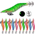 10 шт.лот 2.5 # 10 см песка искусственные кальмар джиг приманка кальмара крюк осьминог каракатица креветки жесткий прикормы