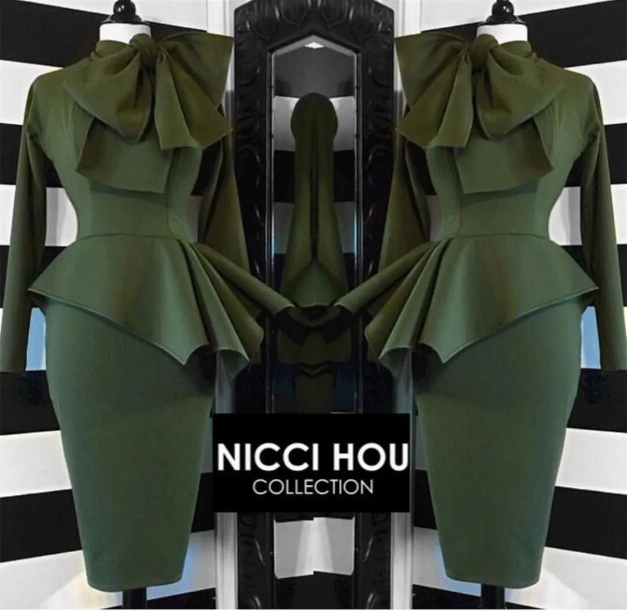 Осеннее платье с длинным рукавом и галстуком бабочкой в европейском