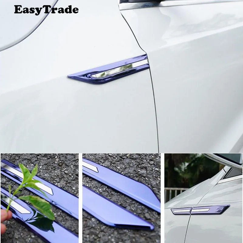 ABS Chrome 2pcs Leaf plate side mark decoration cover sticker accessories 3D Stickers For BMW 640i 640d 2018 2019 accessrioes | Аксессуары