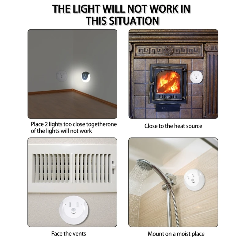 USB аккумуляторная Ночная лампа с индукцией тела Сенсор освещение в форме улыбки