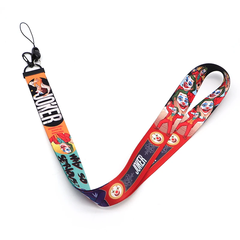 30 шт./лот Джокер 2019 ремешок для телефонов мультяшный аниме Arthur Fleck Lanyards чехол