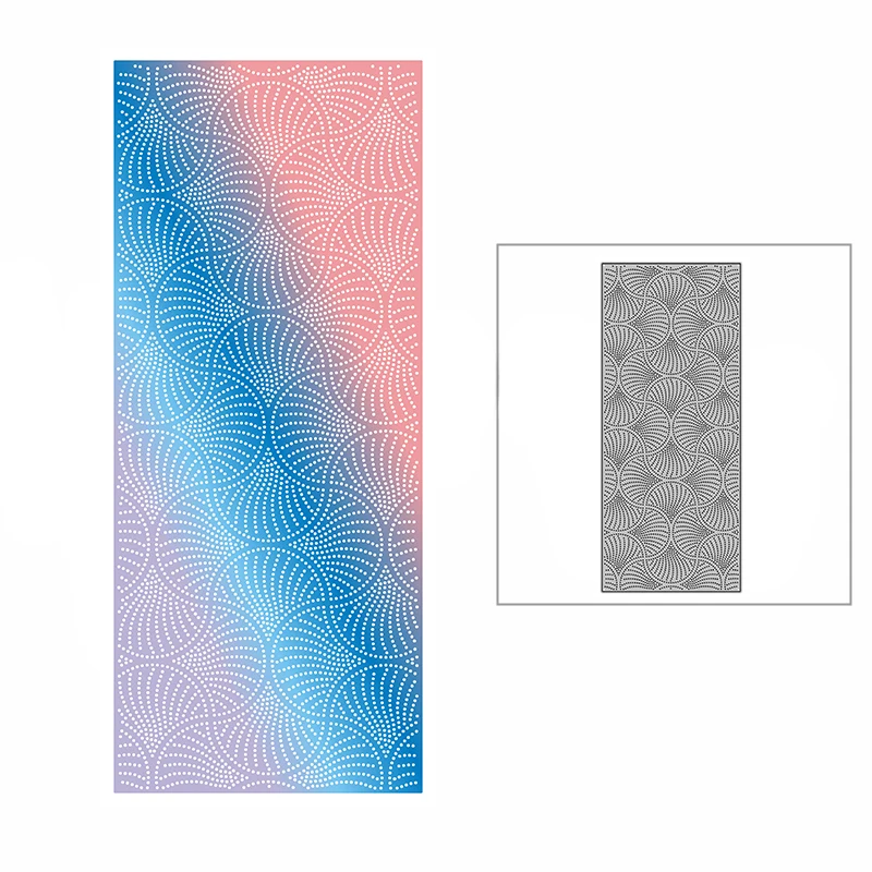 

Новинка 2021, изысканная панель с узором в горошек, металлические Вырубные штампы для творчества, открыток для творчества и скрапбукинга, без ...